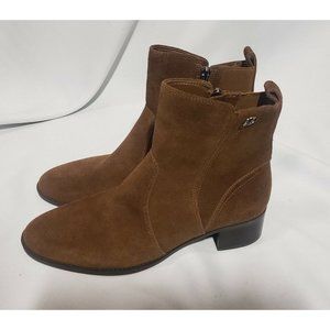 Easy Spirit Brown Suede Ankle Booties